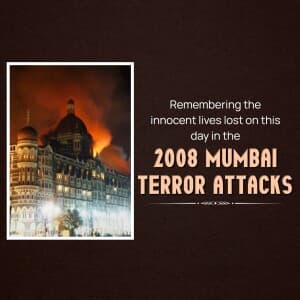 Mumbai Attack Remembrance Day post