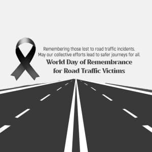World Day of Remembrance for Road Traffic Victims graphic