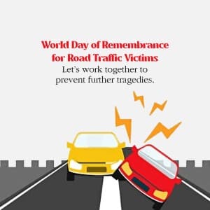 World Day of Remembrance for Road Traffic Victims Instagram Post