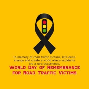 World Day of Remembrance for Road Traffic Victims banner