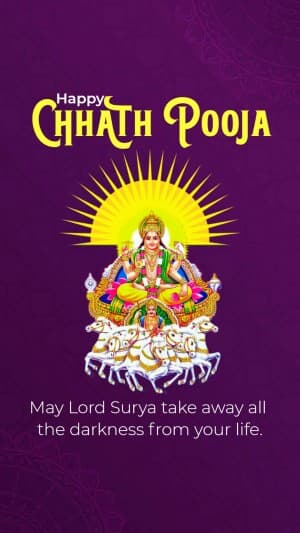 Chhath Puja Insta Story Images flyer