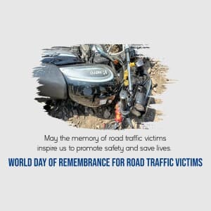 World Day of Remembrance for Road Traffic Victims flyer