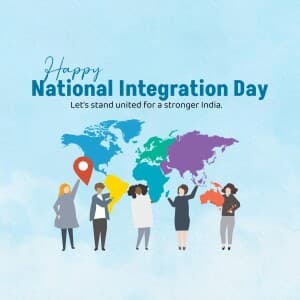 National Integration Day Instagram Post