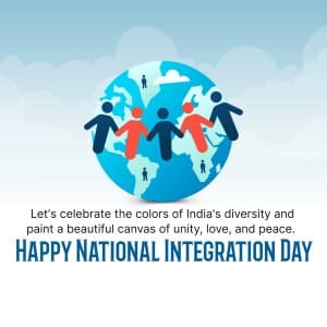 National Integration Day poster Maker