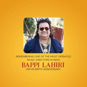 Bappi Lahiri jayanti event poster