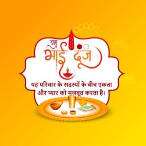 Importance of Bhai Dooj poster Maker