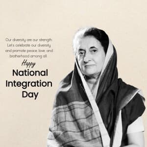 National Integration Day flyer