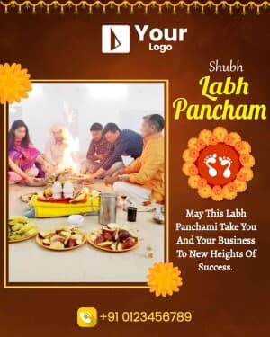 Labh Panchami Wish Templates flyer