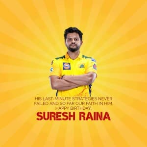 Suresh Raina Birthday video