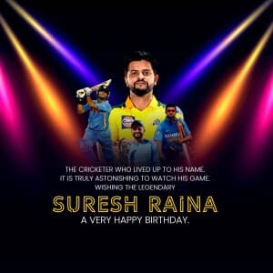 Suresh Raina Birthday image