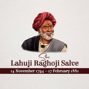 Lahuji Raghoji Salve Jayanti illustration