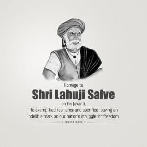 Lahuji Raghoji Salve Jayanti flyer