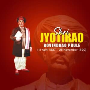 Jyotirao Phule Punyatithi banner