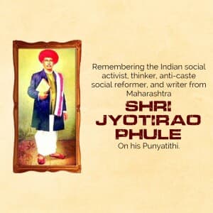 Jyotirao Phule Punyatithi poster