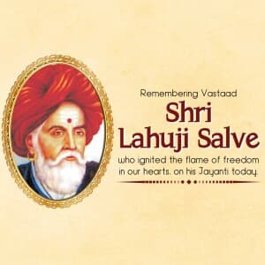 Lahuji Raghoji Salve Jayanti post