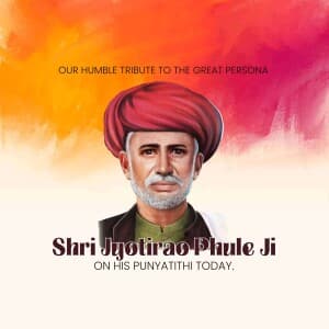 Jyotirao Phule Punyatithi flyer