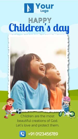 Children's day Template Instagram banner