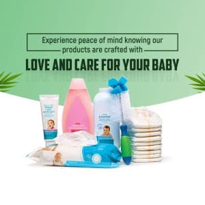 Baby Care Product promotional template