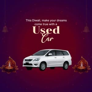 Used Vehicle Sell/Purchase marketing poster