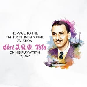 J. R. D. Tata Punyatithi flyer