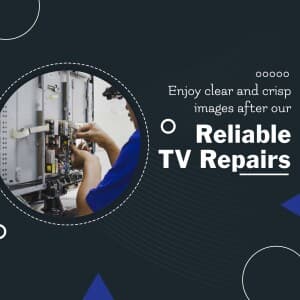 T V  Repair Service marketing poster