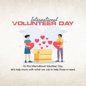 International Volunteer Day creative image