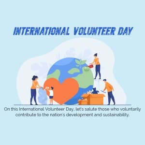 International Volunteer Day graphic