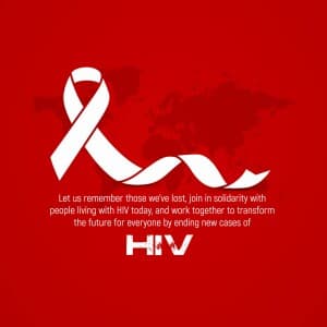 World AIDS Day whatsapp status poster