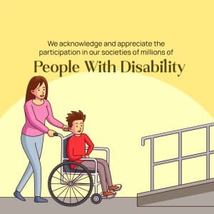 International Day of Persons with Disabilities whatsapp status poster