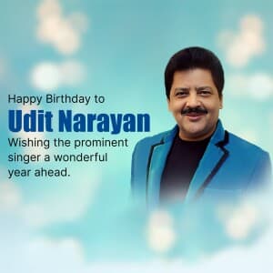 Udit Narayan Birthday image