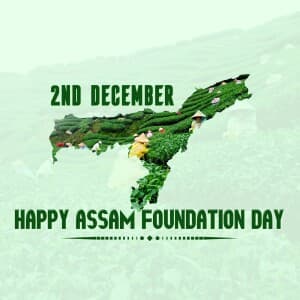 Assam Foundation Day illustration