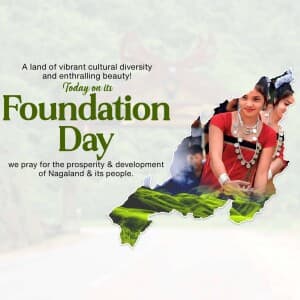 Nagaland Foundation Day poster