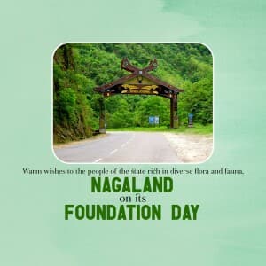 Nagaland Foundation Day banner