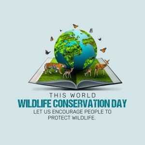Wildlife Conservation Day Instagram Post