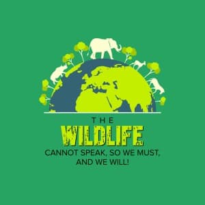 Wildlife Conservation Day Facebook Poster