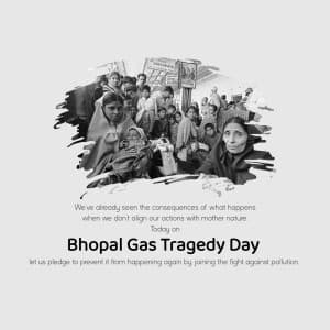 Bhopal Gas Tragedy Day flyer