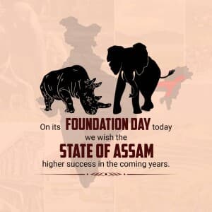 Assam Foundation Day flyer