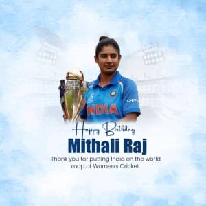 Mithali Raj Birthday image