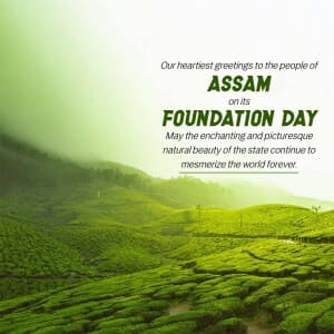 Assam Foundation Day poster