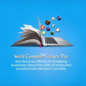 Computer Literacy Day Facebook Poster