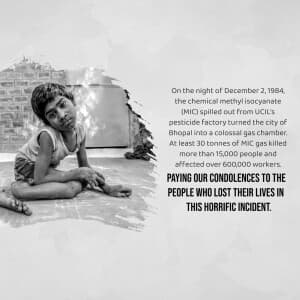 Bhopal Gas Tragedy Day post