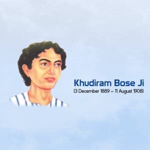 Khudiram Bose Jayanti illustration