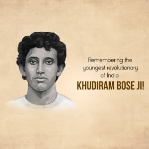 Khudiram Bose Jayanti poster