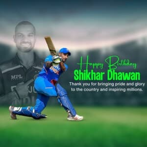 Shikhar Dhawan birthday post