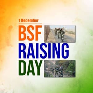 BSF Raising Day whatsapp status poster
