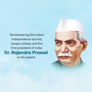 Dr. Rajendra Prasad Jayanti graphic