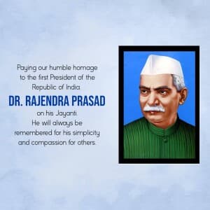 Dr. Rajendra Prasad Jayanti flyer