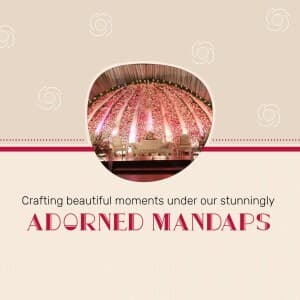 mandap decoration flyer