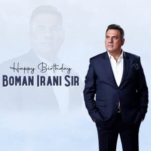 Boman Irani Birthday illustration