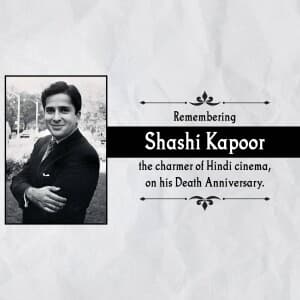 Shashi Kapoor Punyatithi flyer